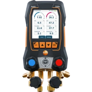 TESTO 558S MANIFOLD DIGITALE CON BLOCCO VALVOLE A 4 VIE E TOUCHSCREEN INTUITIVO