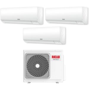 Climatizzatore Condizionatore Riello Trial Split Inverter serie AARIA PLUS I 9+9+12 con AARIA MULTI 370 PI R-32 Wi-Fi Integrato 9000+9000+12000